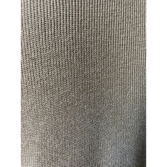 WHBM draped neck knit open front cardigan duster Medium taupe - Picture 5 of 6